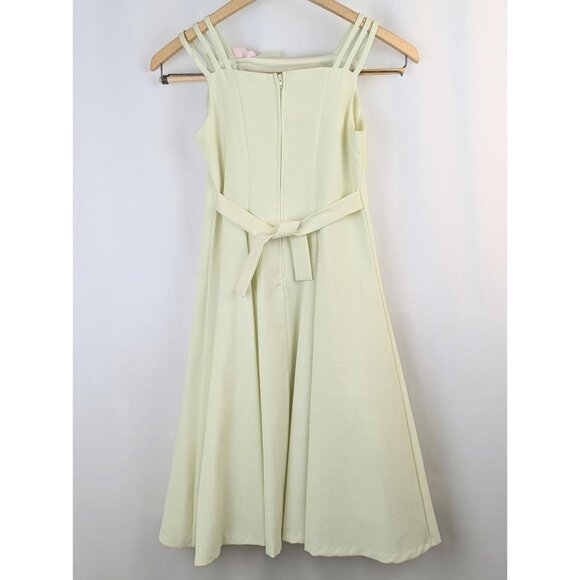 Vtg 1990s Girls Size 8 Mint Green Formal Crinoline Dress Flower Girl Graduation - Picture 5 of 7